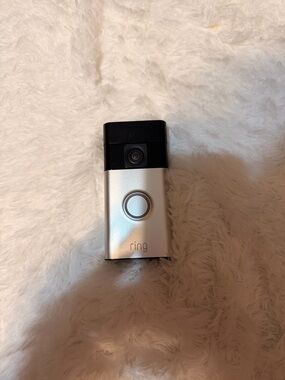 Ring Doorbell in Silver and Black